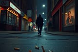 I’m in the streets of the city I memorized, in the ones I forgot.