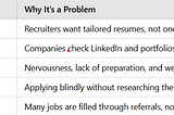 top reasons why job seekers don’t get hired