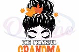 Fall Season Thanksgiving Grandma SVG Graphic Designs Files