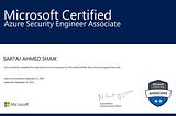 My Azure Security Engineer Associate Az-500 Journey