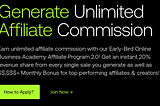 Generate Unlimited Affiliate Commission