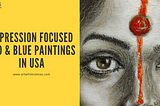 Expression Focused Red & Blue Paintings in the USA