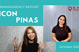 ICON Pinas: October 2020 Transparency Report