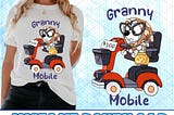 Granny Mobile Bluey PNG, Bluey Family PNG, Bluey The Eras Tour Png, Bluey Bingo Png, Bluey Mom Png, Bluey Dad Png, Bluey Friends Png