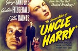 Film poster for The Strange Affair of Uncle Harry