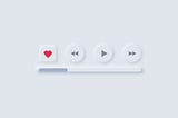 Neumorphism Music Player