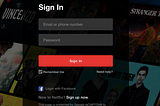 Directions to Sign In to Netflix on TV