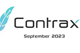 Contrax September 2023 Update