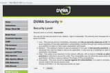 Write up Multiple vulnerability DVWA