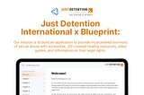 Just Detention International — A Project Overview