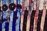 A detail from an abstract painting by Sirma Bilge. Rayures.