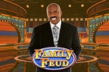 Playable Family Feud Game PowerPoint Template and Google Slides