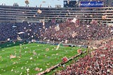 Photo of fans at a football stadium