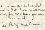 Anna Karenina: A Love Story?