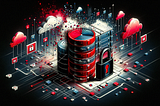 A minimalistic and technical digital illustration showcasing web3 storage technologies. The image features interconnected network nodes, symbolizing a decentralized web, with a prominent secure lock icon representing privacy and security. Data blocks and flowing streams are depicted, illustrating the storage and retrieval of data.