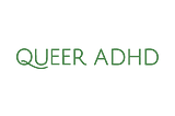 Queer ADHD logo appears in green on a white background