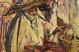 01 Painting by Orientalist Artist; Henry-Jean Pontoy’s Watermelon seller, with footnotes, #101