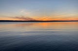 Sunset over Seneca Lake