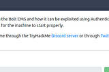 Tryhackme Bolt Writeup