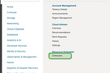 OCI resource scheduler