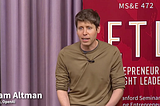 Sam Altman //insights on AI