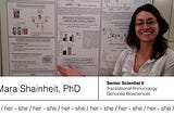 Mara Shainheit, PhD and taking your place in science