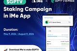 GPTV staking is now available in iMe