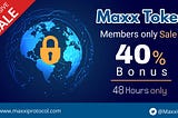 🎉 MAXX Token Exclusive Sale 🎉