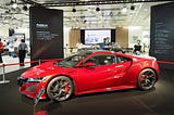 The Photos of New NSX at The Very Moment of Revealing at Honda Welcome Plaza Aoyama