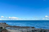 The sea off Portland