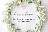 Get 30% Discount on All Wreaths at Festivus Festoons
