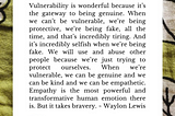 Vulnerability is not Weak. {Video & Podcast}