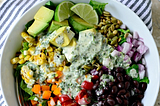 Mexicali Chopped Salad with Creamy Cilantro Lime Dressing