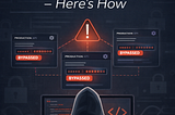 I Bypassed Authentication on 3 Production APIs — Here’s How