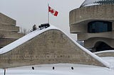 The outside and entrance to the Canadian History Museum.