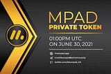 First, at 01:00 PM UTC we will proceed to pay the next MPAD token of the Private Sale.