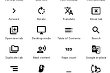 改善 EinkBro 的工具列設定畫面