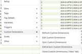 Bulk-edit & Sync Piwik Pro Custom Dimensions in multiple Sites