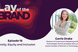 Lay of the Brand Podcast Episode 16: Diversity Equity and Inclusion
