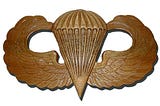 PARACHUTIST BADGE JUMP WINGS WOODEN WALL PLAQUE