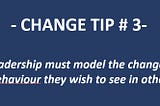 Change tip #3: why ownership is a crucial leadership element in business change