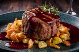 Filet Mignon with Red Wine Sauce