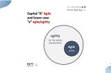 Capital “A” Agile and lower case “a” agile/agility