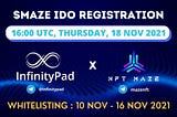 InfinityPad: NFT MAZE IDO Participation Details!