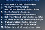 2021 Blockchain Predictions