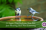 10 Signs That Indicate You Are Just Hearing And Not Listening