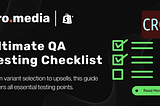QA Checklist — Essential Testing Points