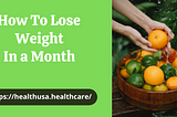 Weight loss action points