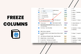 Notion Freeze Up to Column Feature