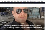 AI Era Hedge Fund Featured in Time Business News: A Five-Year Success Story Under CEO Nick Burenkov